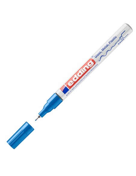Marcatore 780 a vernice - punta 0,8mm - blu - Edding