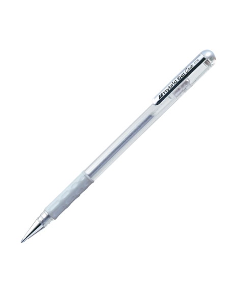 Roller gel Hybrid Grip  - punta 0,8mm - argento - Pentel