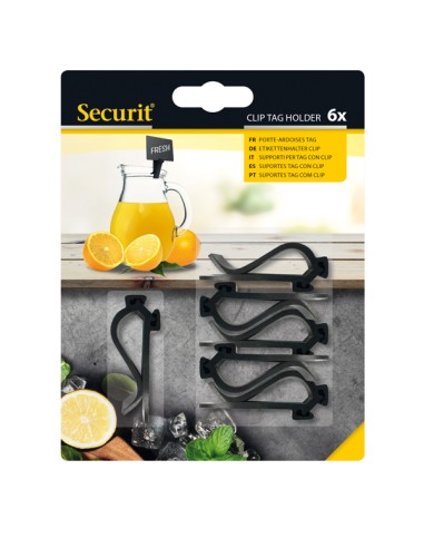 Supporti clip per targhette - Securit - set 6 pezzi