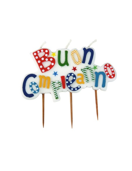 Candelina picks - Buon Compleanno - multicolor - Big Party