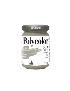 Colore vinilico Polycolor - 140 ml - argento - Maimeri