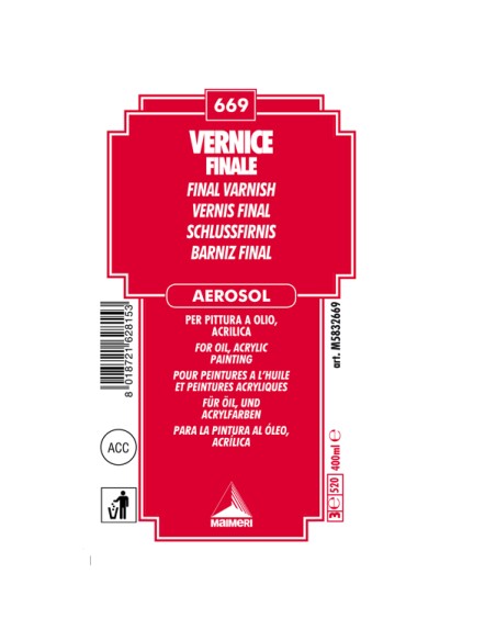 Vernice finale lucido spray - 400 ml - Maimeri