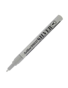 Marcatore permanente A 990 - a vernice - punta tonda fine - 1,2 mm - argento - Artline