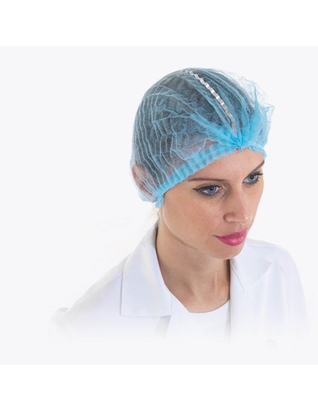 Cuffia detectabile - taglia unica - PLP - blu - conf. 100 pezzi