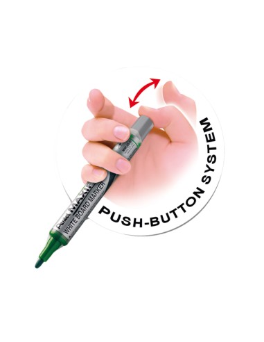 Marcatore Maxiflo Liquid Ink - per lavagna - blu - Pentel