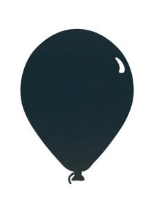 Lavagna da parete Silhouette - 39,6 x 29 cm - forma palloncino - nero - Securit