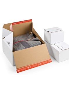 Scatola e-commerce - per spedizioni - 38,9 x 32,4 x 16 cm - cartone - bianco - ColomPac