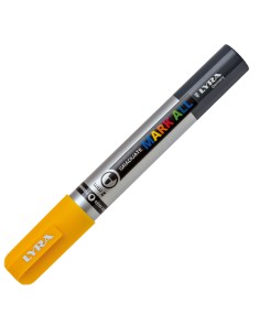 Marcatore a base d'acqua Graduate Mark All  - punta tonda 2mm - giallo - Lyra 2
