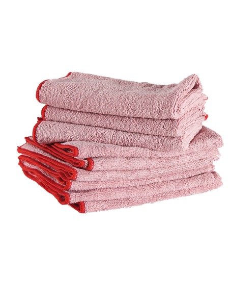 Panni microfibra Ultrega - 40 x 40 cm - rosso - Perfetto - pack 10 pezzi