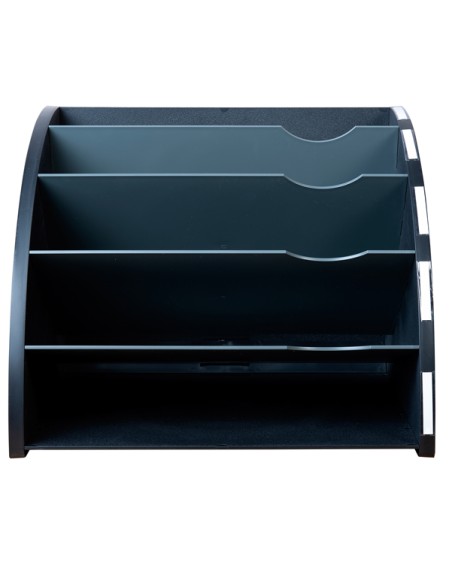 Classificatore ergonomico The Corner - 5 scomparti - nero - Exacompta