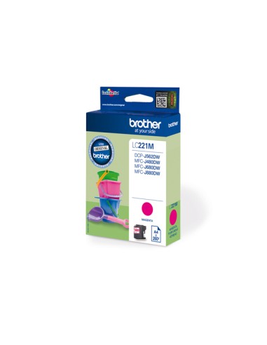 Brother - Cartuccia - Magenta - LC221M - 260 pag