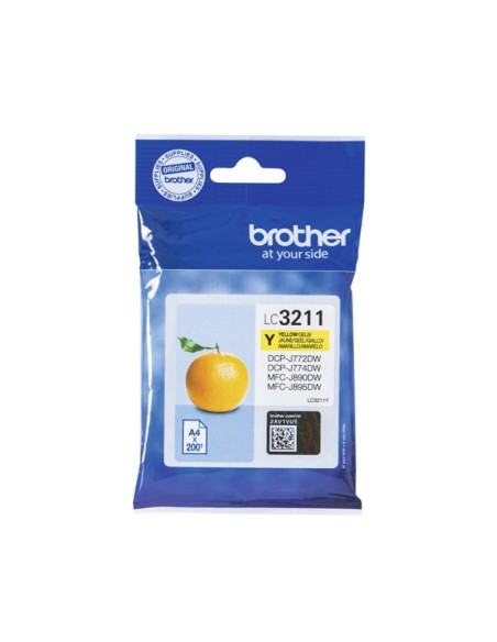 Brother - Cartuccia - Giallo - LC3211Y - 200 pag