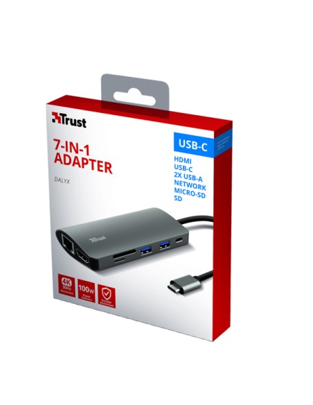 Adattatore multiporta Usb-C 7-in-1 Dalyx - Trust
