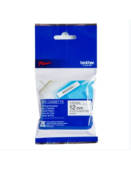 Brother - Nastro -  Nero/Bianco - MK231 - 12mm x 8mt