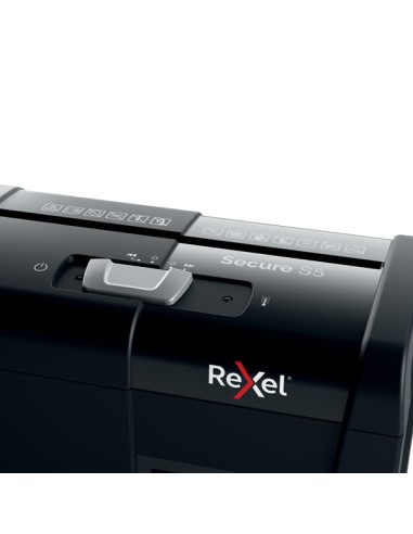 Distruggidocumenti Secure S5 - taglio a strisce - Rexel