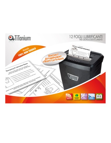 Foglio lubrificante - per distruggidocumenti - Titanium - conf. 12 pezzi