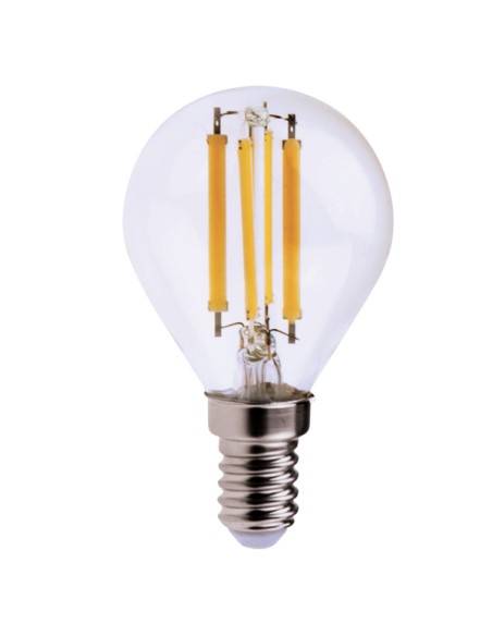 Lampada - Led - minisfera - 6W - E14 - 6000K - luce bianca fredda - MKC
