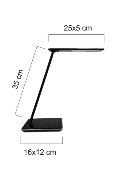 Lampada Linka - a led - 6,4 W - nero - Unilux