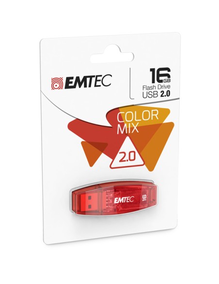Emtec - Memoria Usb 2.0 - Rosso - ECMMD16GC410 - 16GB