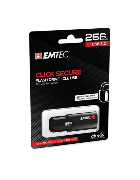 Emtec - Memoria USB B120 Click&Secure - ECMMD256GB123 - 256 GB