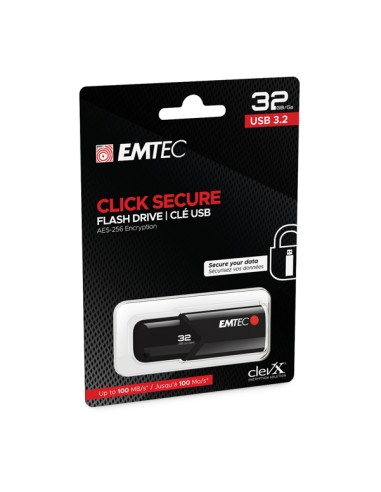 Emtec - Memoria USB B120 Click&Secure - ECMMD32GB123 - 32GB