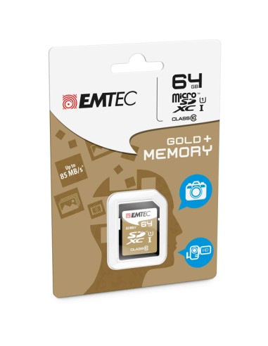 Emtec - SDXC Class 10 Gold + - ECMSD64GXC10GP - 64GB
