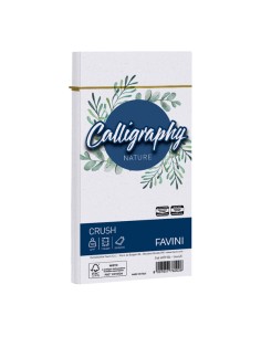 Busta Calligraphy Nature Crush - 110 x 220 mm - 120 gr - uva - Favini - conf. 25 pezzi