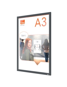Cornice Impression PRO - a clip - A3 - grafite - Nobo