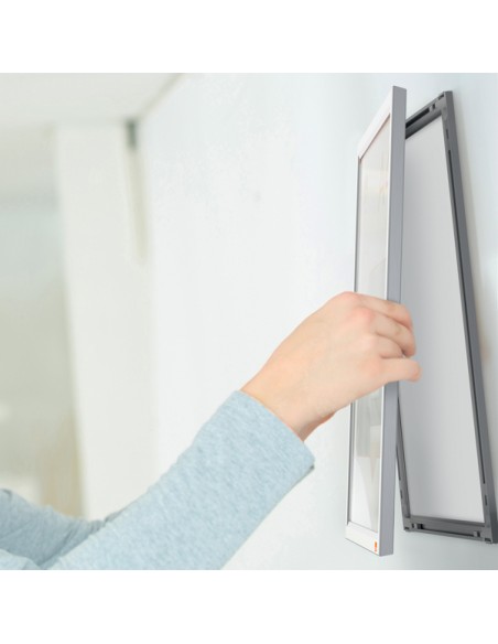 Cornice Impression PRO - a clip - A4 - alluminio - Nobo