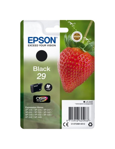 Epson - Cartuccia ink - 29 - Nero - C13T29814012 - 5,3ml