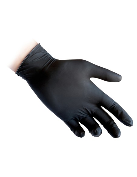 Guanti in nitrile N81 - tg L - nero - Reflexx - conf. 100 pezzi