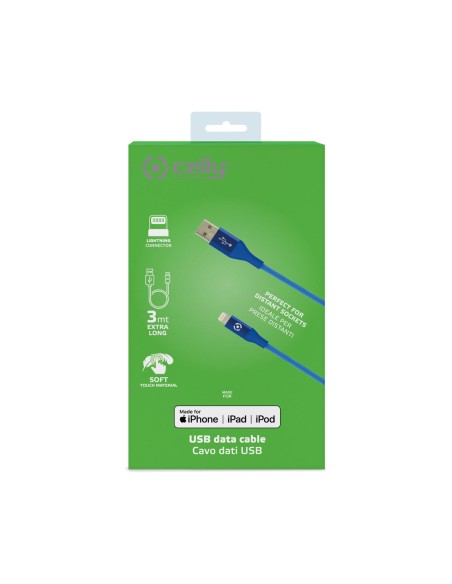 USBA TO LIGHTNING 12W 3MT CABLE MFI