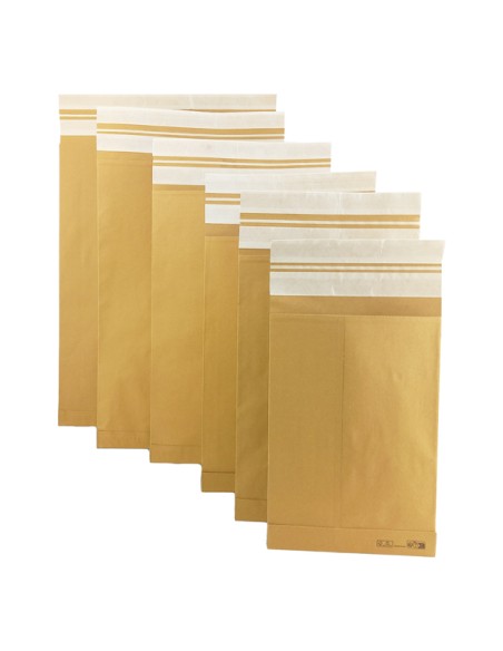 Sacchetto e-commerce E-Double - 31 x 48 cm - avana - Bong Packaging - conf. 250 pezzi