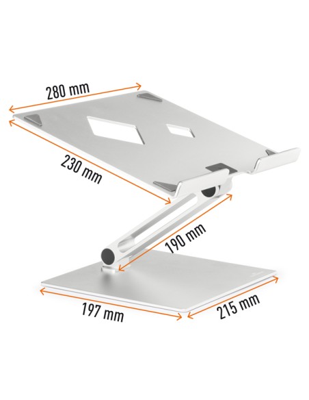 Supporto alza notebook Rise - da 10'' a 17'' - Durable