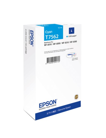 Epson - Tanica - Ciano - T7562 - C13T75624N  - 14ml