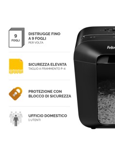 Distruggidocumenti LX 50 - a frammenti - Fellowes 2