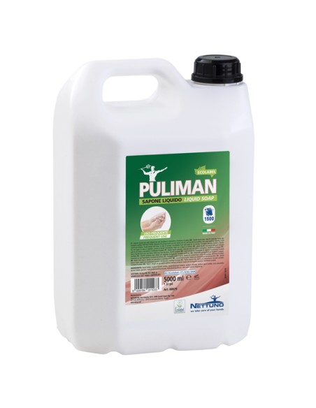 Sapone liquido Puliman Ecolabel - 5 L - Nettuno