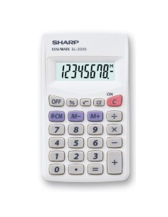 Sharp - Calcolatrice tascabile - EL233SB