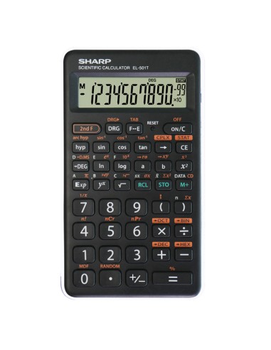Sharp - Calcolatrice scientifica - Bianco - EL501TBWH
