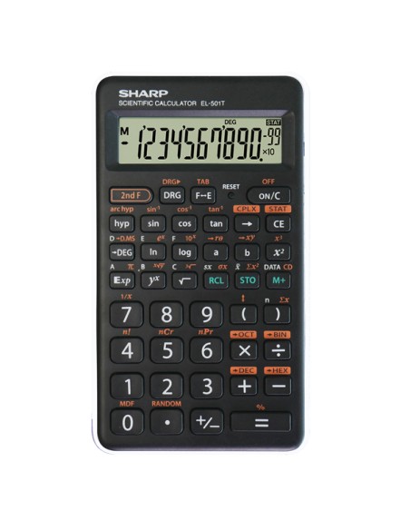 Sharp - Calcolatrice scientifica - Bianco - EL501TBWH