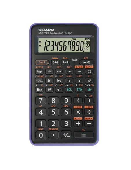 Sharp - Calcolatrice scientifica - Viola - EL 501TBVL