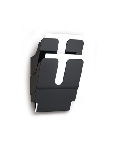 Display da parete Flexiplus - 2 tasche A4 - nero - Durable