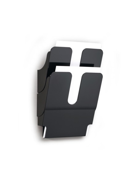 Display da parete Flexiplus - 2 tasche A4 - nero - Durable