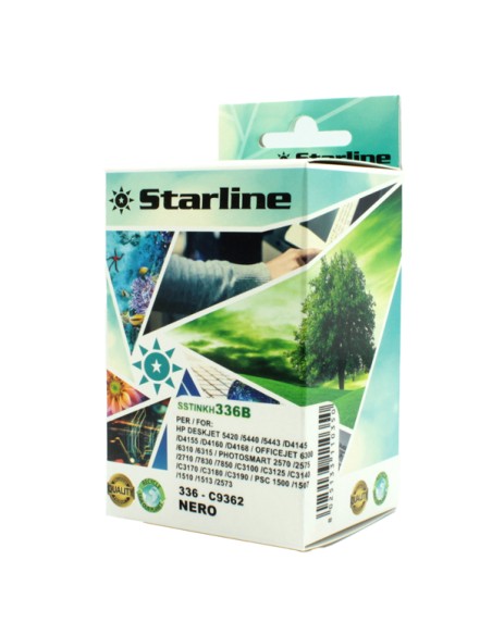 Starline - Cartuccia ink Compatibile - per  HP 336 - Nero