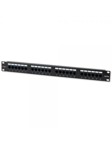 Pannello Patch UTP 24 Posti RJ45 Cat.5E Techly