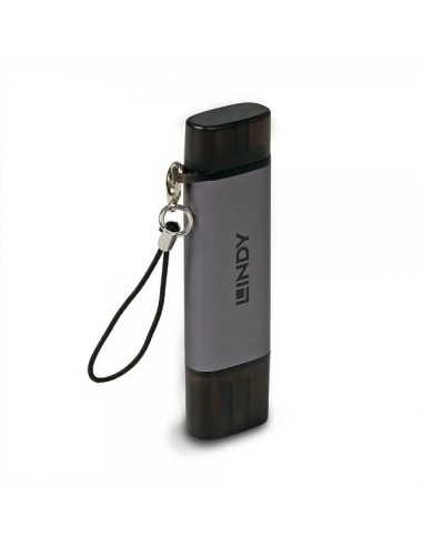 LINDY LETTORE DI SCHEDE SD/MICROSD USB 3.2 Tipo C e A