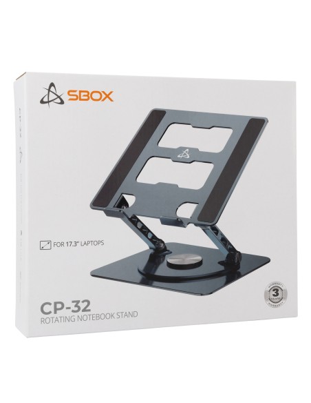 Supporto per Notebook 10-17,3'' Rotazione 360° Alluminio