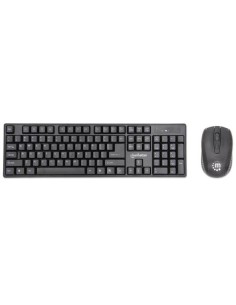 Kit Tastiera e Mouse 1600 Dpi Wireless Nero