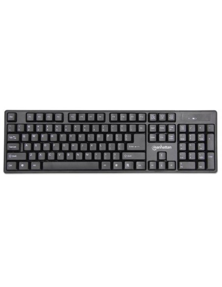 Kit Tastiera e Mouse 1600 Dpi Wireless Nero