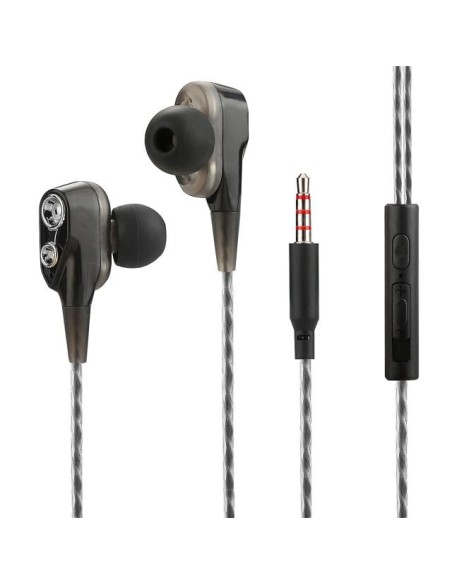 Auricolari Stereo In Ear Duett con Microfono e Telecomando Nero